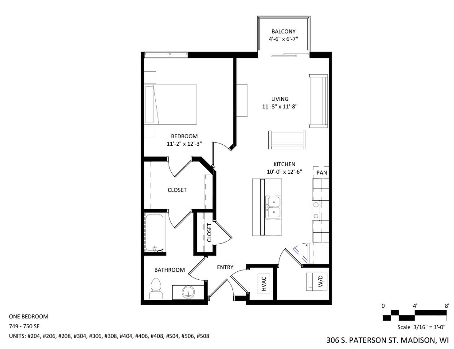 Madison Apartment: 306 S Paterson Street