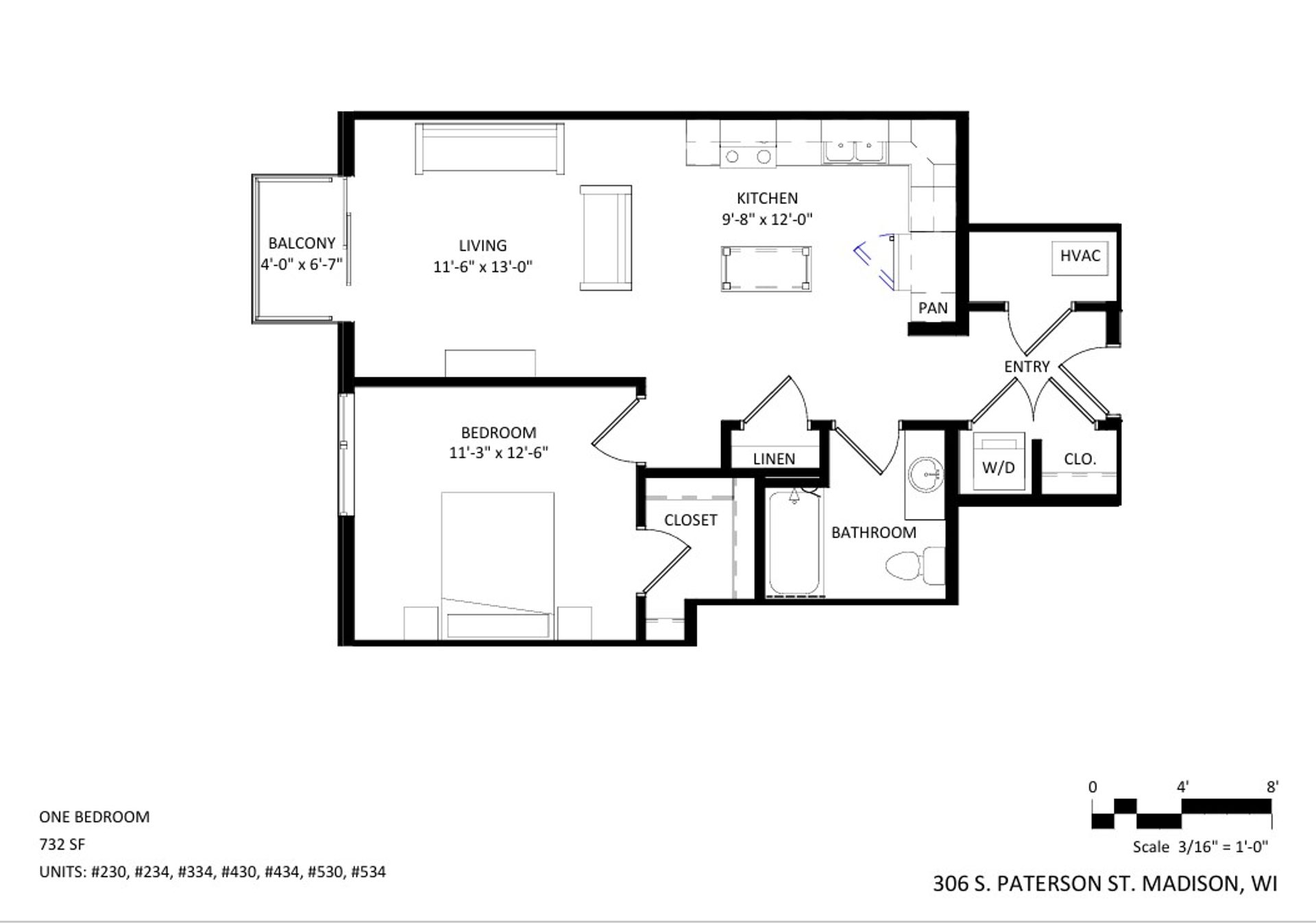 Madison Apartment: 306 S Paterson Street
