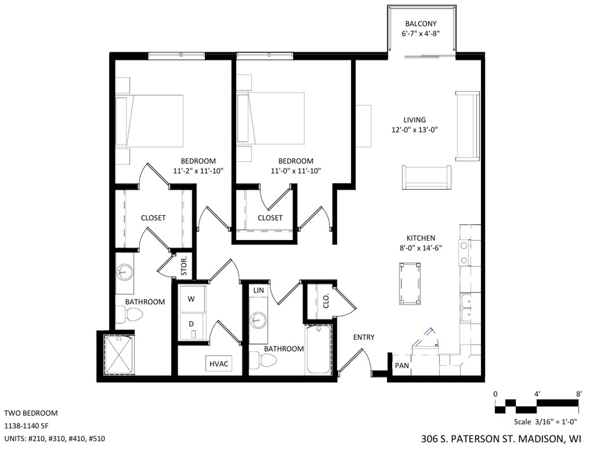 Madison Apartment: 306 S Paterson Street