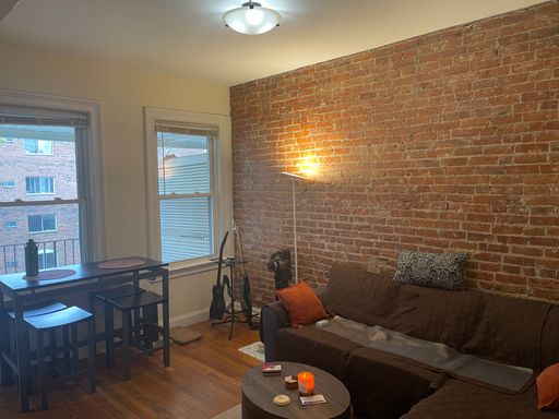 Stunning 2 bed , Free Month/No fee Exposed brick, Central AAC, Porch Super Sunny Awesome layout! 12.1 ot 10.1.2026