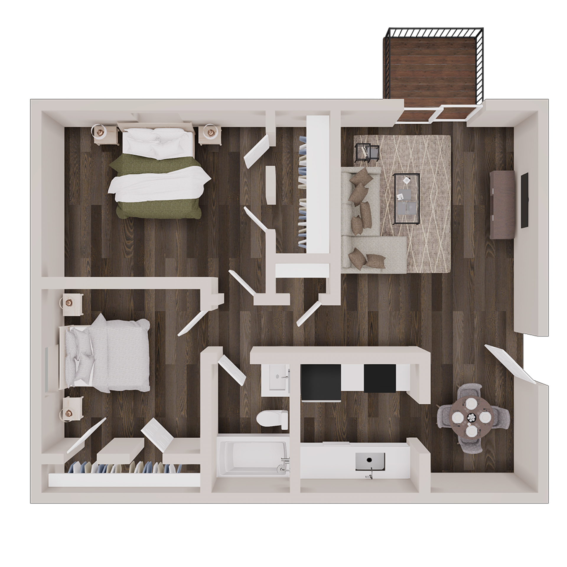 Denton Apartment: 524 S Carroll Blvd