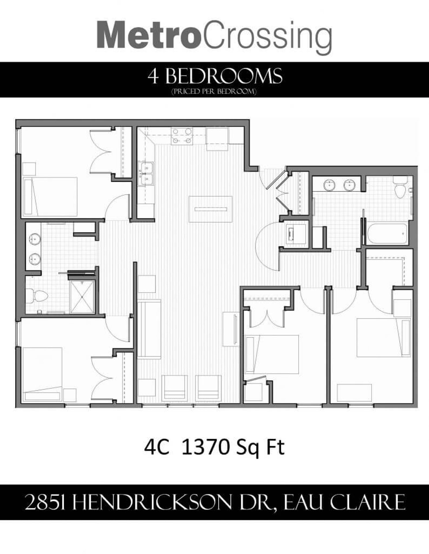 Eau Claire Apartment: 2851 Hendrickson Dr