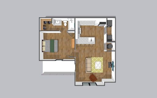 1 Bedroom Apartment at The Prairie at Chaffee Crossing