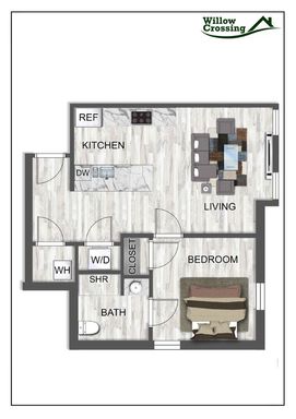 NOW LEASING Willow Crossing1-Bedroom Apartments – photo 1