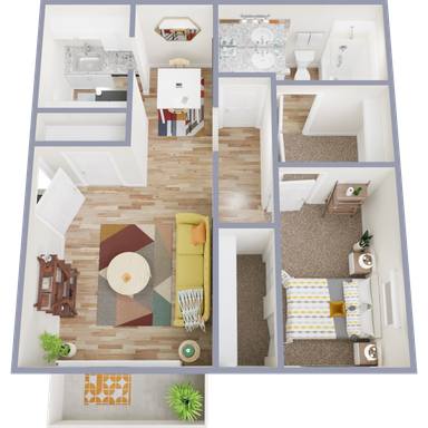 One Bedroom, One Bath 750 Sq. Ft. – photo 1