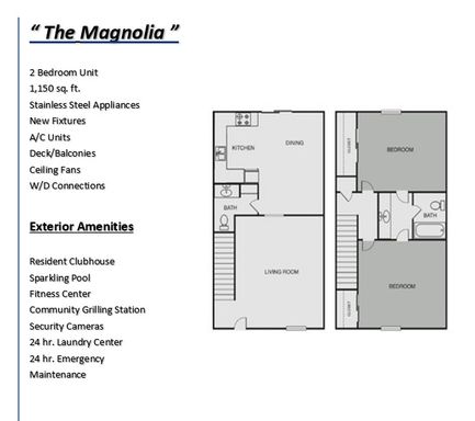 2 Bed 1.5 Bath Rental at 6900 Cantrell Rd, J02, Little Rock, AR – photo 1