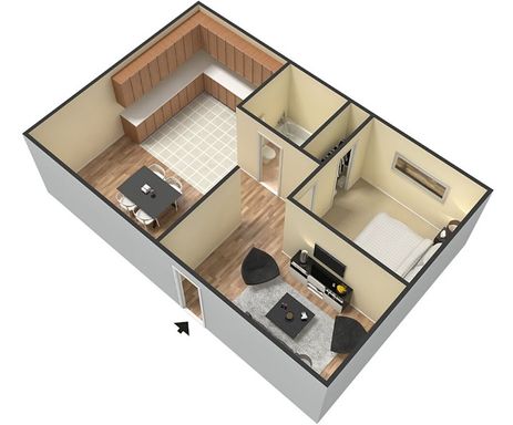 1 bedroom 1 Bath with private deck – photo 1