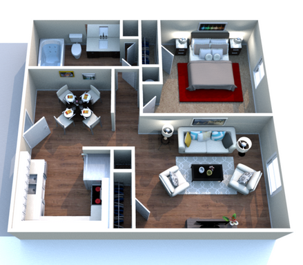 One Bedroom Apartment – photo 1