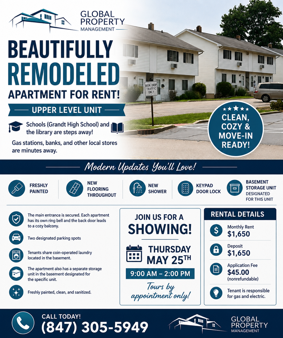 Fox Lake Apartment: 267 E Grand Ave