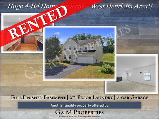 Huge 4-Bedroom Home for Rent - Great West Henrietta Location!