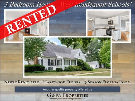 3-Bedroom Single Family Home located in Irondequoit