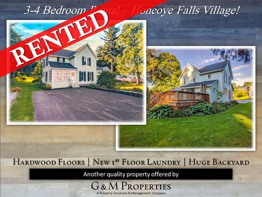 3-4 Bedroom Home - in the Village of Honeoye Falls!