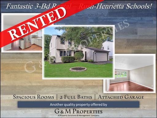 3-Bd Single Family Rental in West Henrietta!