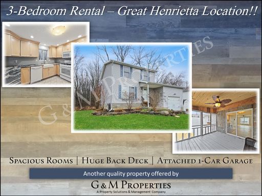 3-Bedroom Home Rental - Great Henrietta Location!! – photo 1