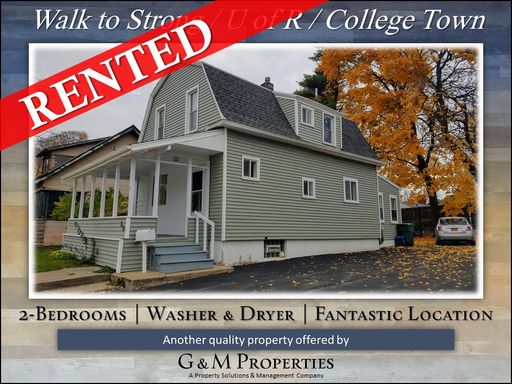 2 Br Single Family Home, 1 Block from College Town & Right Around the Corner from U of R & Strong! – photo 1