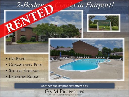 Spacious 2-Bedroom Condo in Fairport!