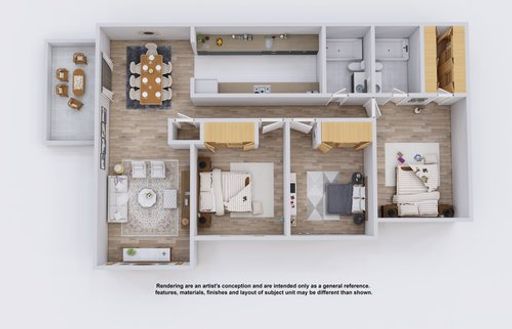 3 Bedroom Apartment – 1075 N. Hairston Rd, Unit 19A, Stone Mountain, GA 30083