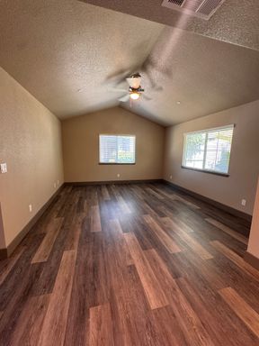 Single level 2bed 2 bath home within walking distance to stores! Granite counters, stainless steal appliances and hardwood floors! CORNER LOT!!
