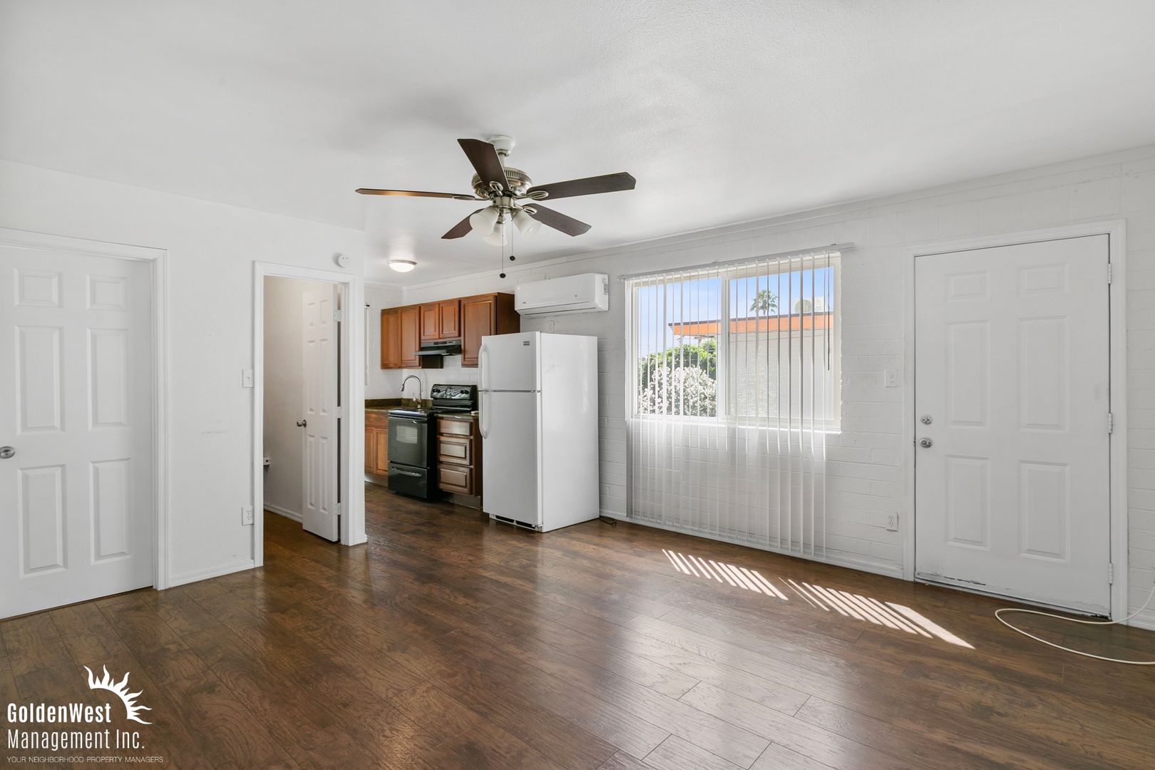 Unfurnished apartment interior — apartment 14 at Pineview Meadows Apartments.