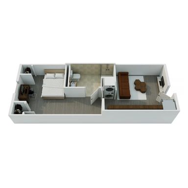 Modern West Campus One Bedroom – photo 1
