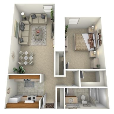 1 bed, 1 bath – photo 1