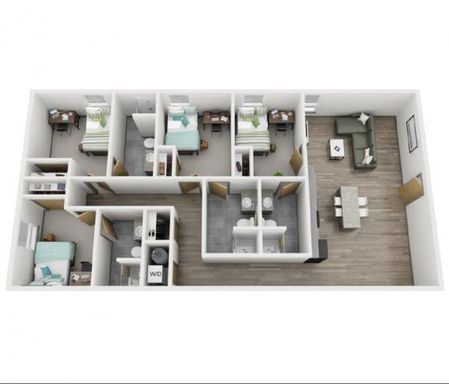 Highland Quarters - Individual Lease - Layout D2 – photo 1