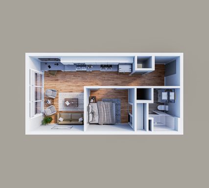 The Ellis - Studio - Separate Bedroom Space! - $100 off per month if signed by 08/28! – photo 1