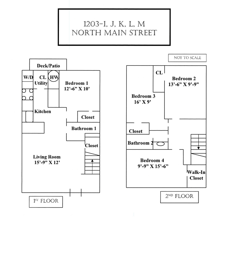 Blacksburg Apartment: 1201, 1203, 1205, 1207 North Main St