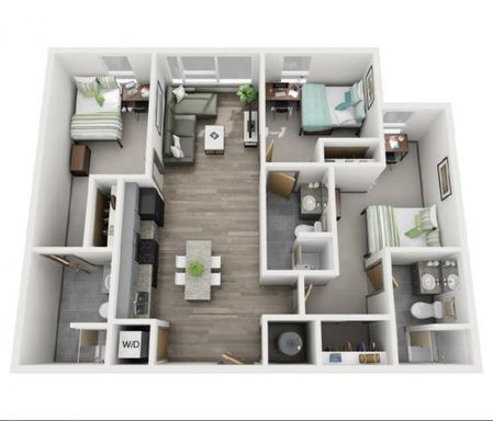 Highland Quarters - Individual Lease - Layout C1 – photo 1