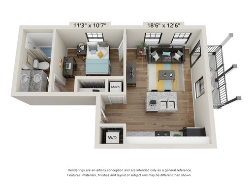 The Balcony - 1 Bed/1 Bath – photo 1