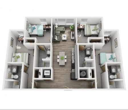 Highland Quarters - Individual Lease - Layout D1