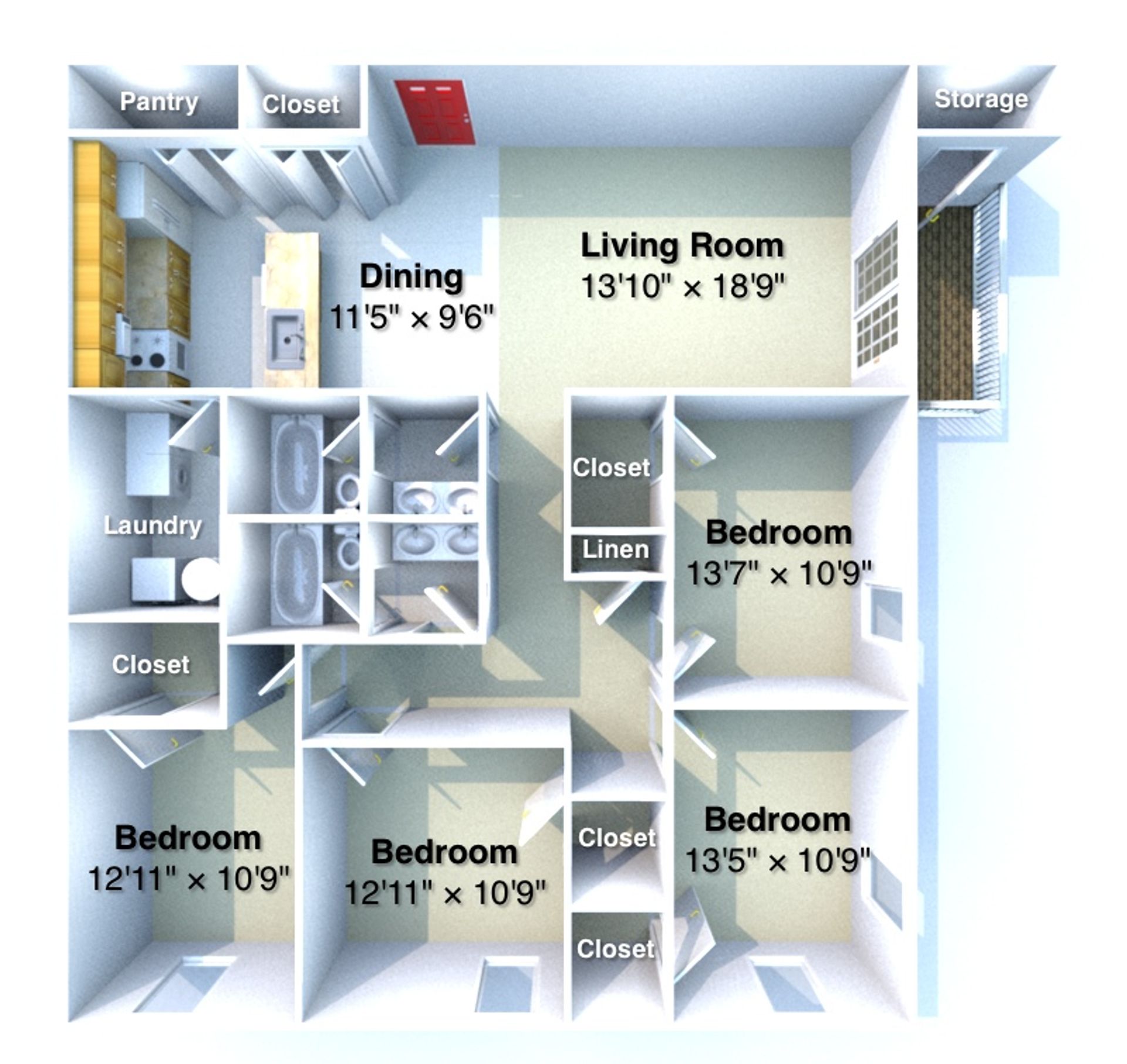 West Lafayette Apartment: 1105-1117 Anthrop Drive