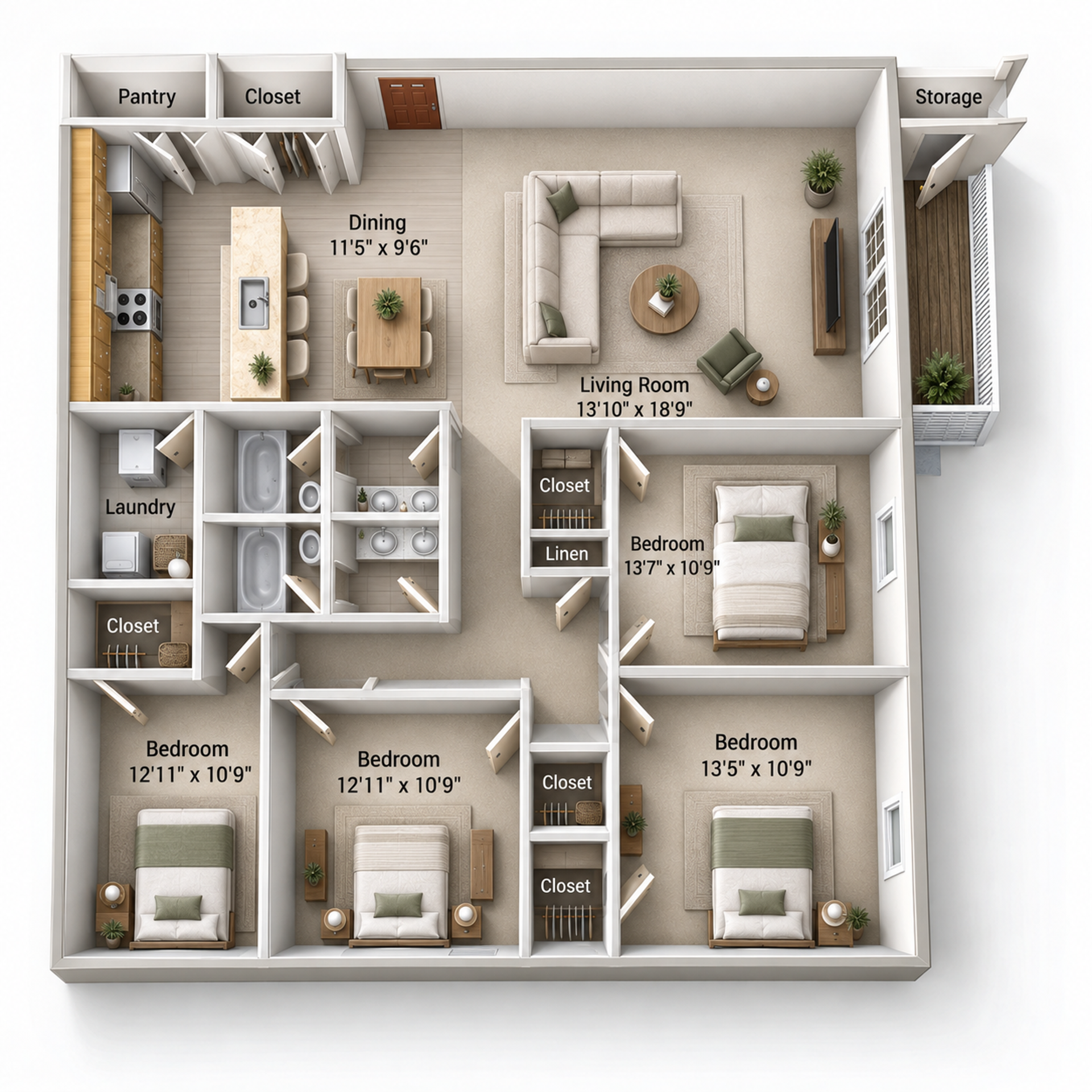 West Lafayette Apartment: 1117 Anthrop Drive