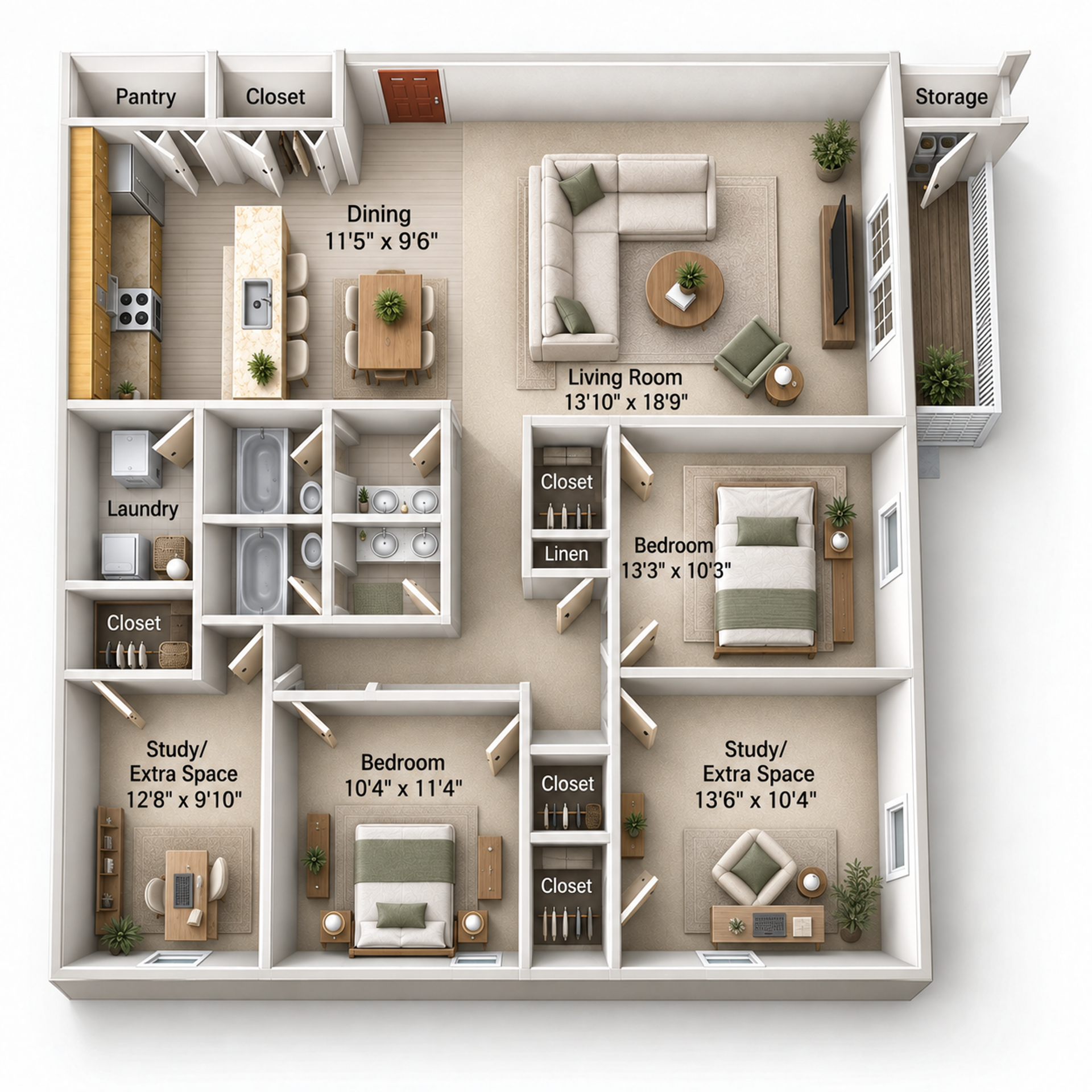 West Lafayette Apartment: 1117 Anthrop Drive