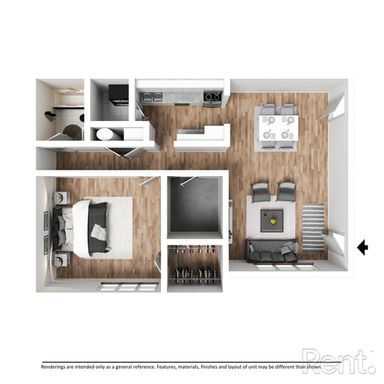 Newly Renovated One Bedroom – photo 1