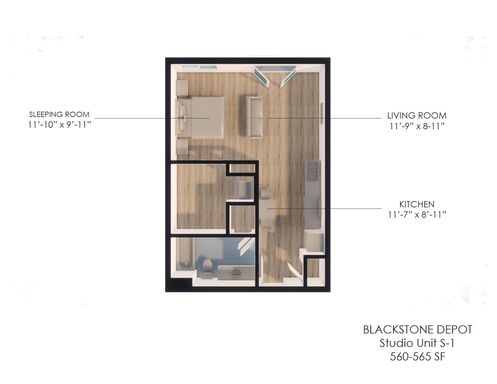 Modern Blackstone Studio — Bright, Spacious & Close to Everything – photo 1