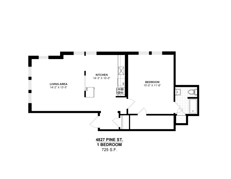 Philadelphia Apartment: 4801-4845 Pine Street