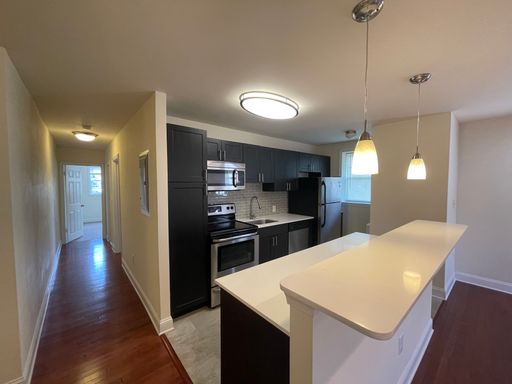 Beautifully Renovated large and Spacious 2 Bed and 1 Bath with large kitchen isalnd, in unit washer/dryer, dishwasher and on-site parking lot.in Phoenixville!