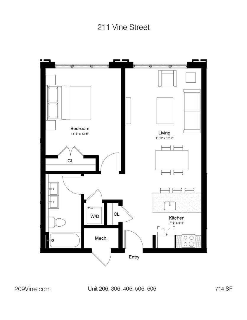 Philadelphia Apartment: 211 Vine Street