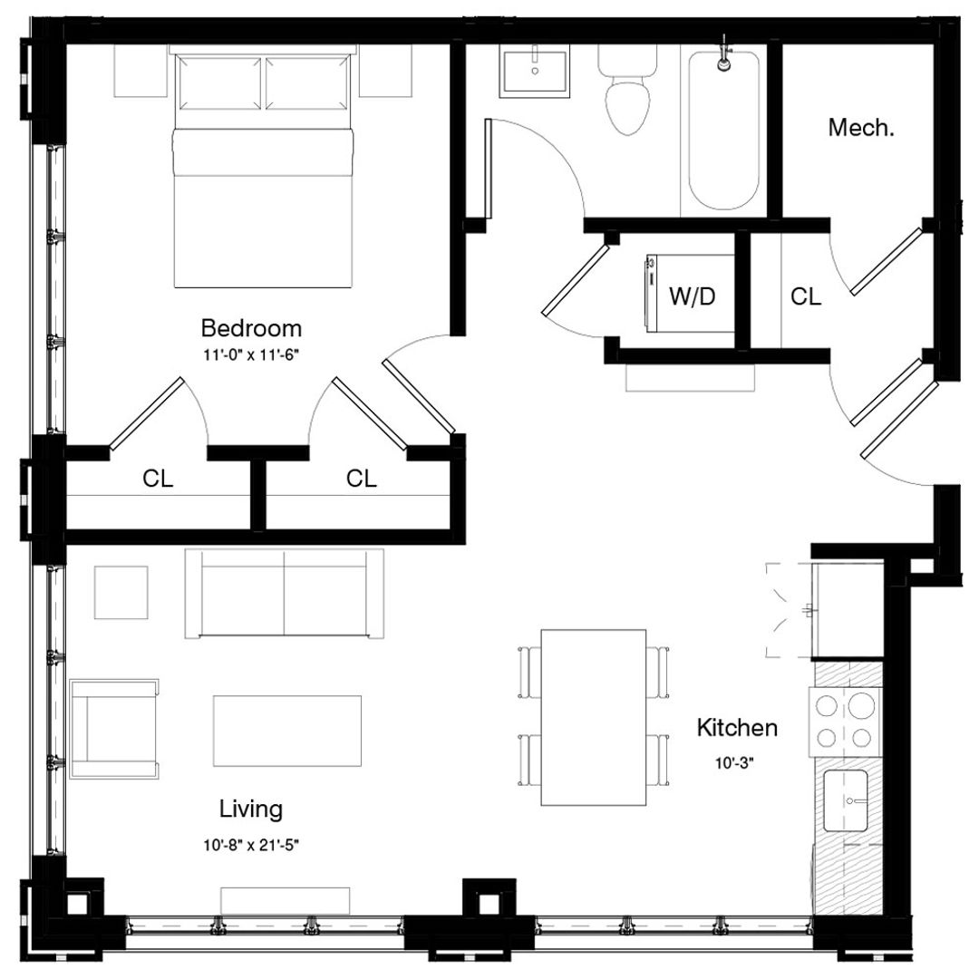 Philadelphia Apartment: 211 Vine Street