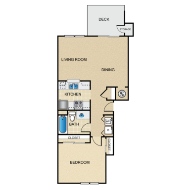 Beautiful 1 bed 1 bath With Homey Atmosphere – photo 1