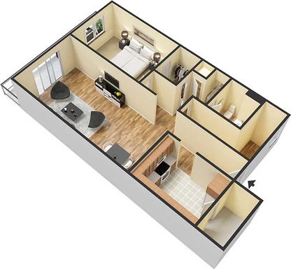 1 Bed 1 Bath A – photo 1