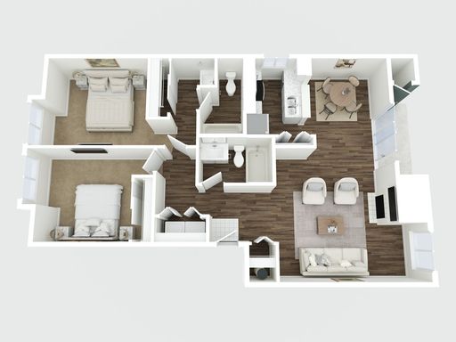 1 Month Free Plus $250 Look and Lease Special!!! - Modern 2-Bedroom Retreat with Private Balcony