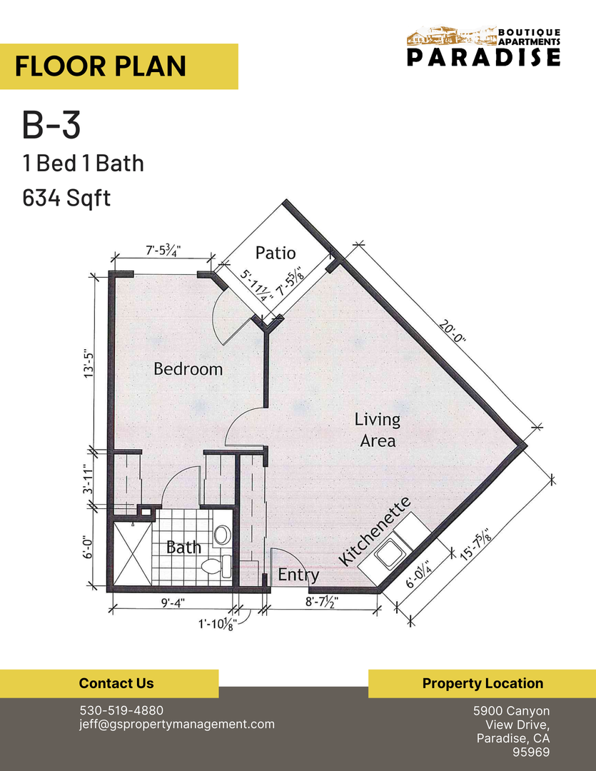 Paradise Apartment: 5900 Canyon View Dr.
