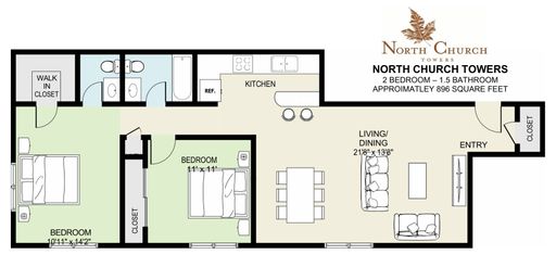 2BR.1.5BA.896SF – photo 1