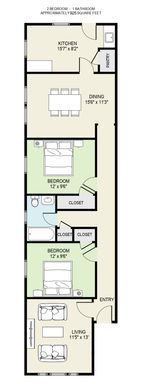 2BR.1BA.925SF – photo 1
