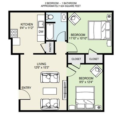 2BR.1BA.624SF – photo 1