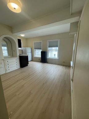 Downtown studio apartment with heating fuel, trash removal, water/sewer included