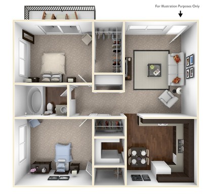 Spacious Two Bedroom! Great South County Location! – photo 1