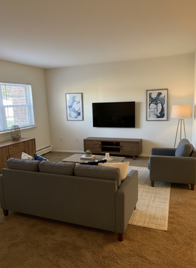 Two Bedroom One Bath End Unit